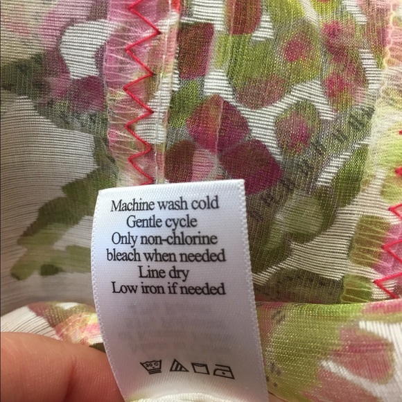 Coldwater Creek Pastel Blouse EUC  - Picture 5 of 5